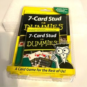 7  card stud for dummies card game never opened.